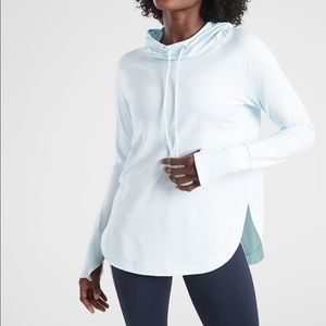 Athleta uptempo hoodie sweatshirt light blue